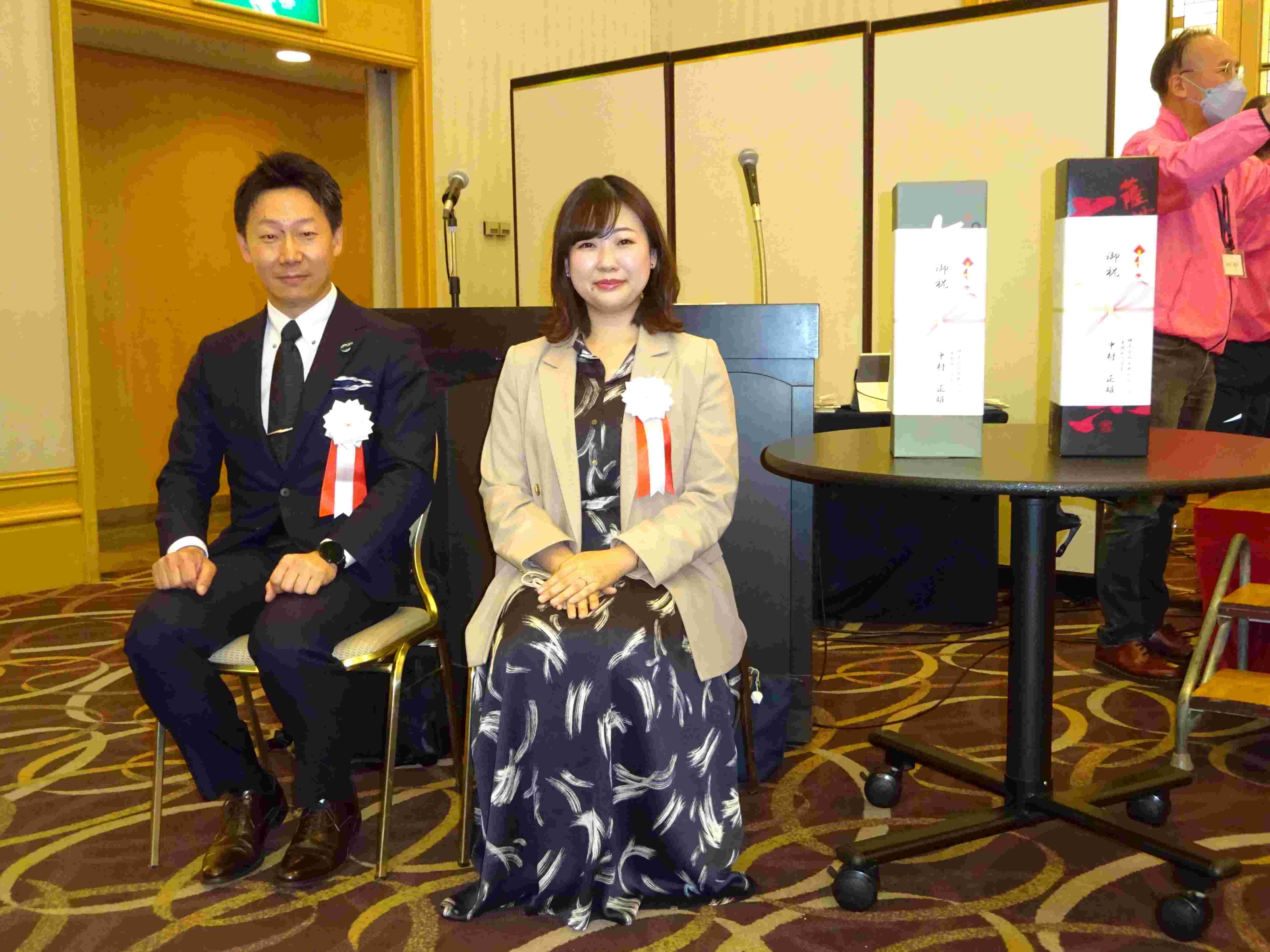 金田委員長・橋本人事部長 金田委員長・橋本人事部長