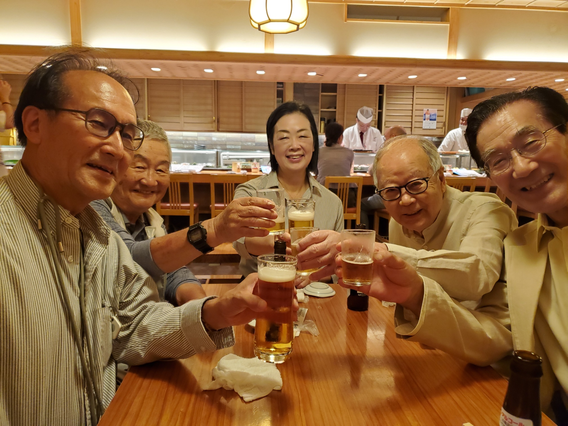 上野「よし寿司」で歓談
